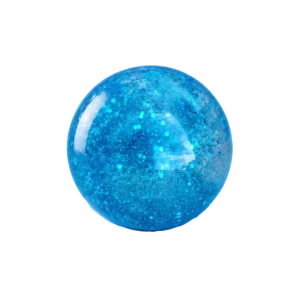 A transparent background image of the blue clear water Kiedle stress ball