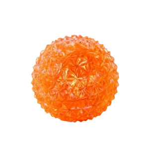 An image of the orange diamond squishy Kiedle stress ball over a transparent background