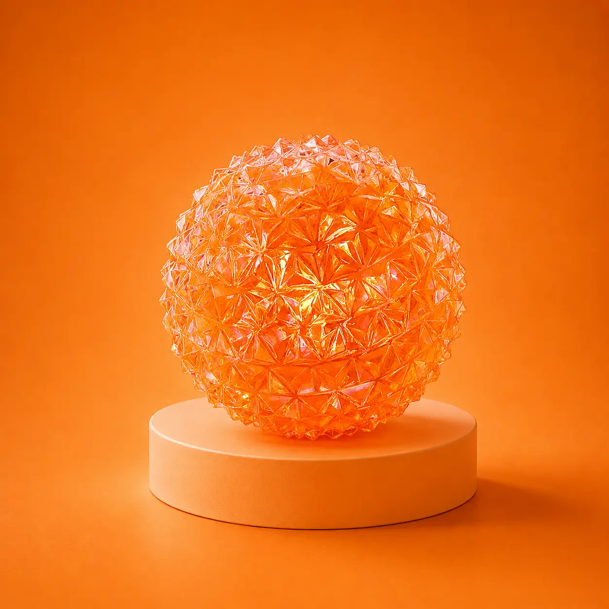 A quiet sensory toy featuring a circle shape with diamond spikes